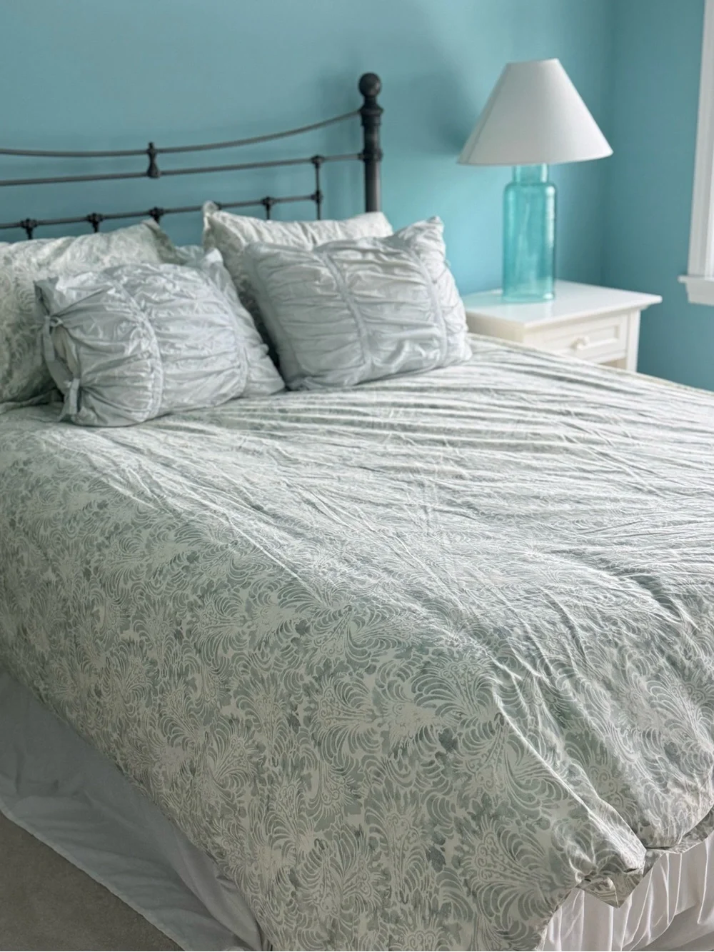 Pottery Barn seafoam green